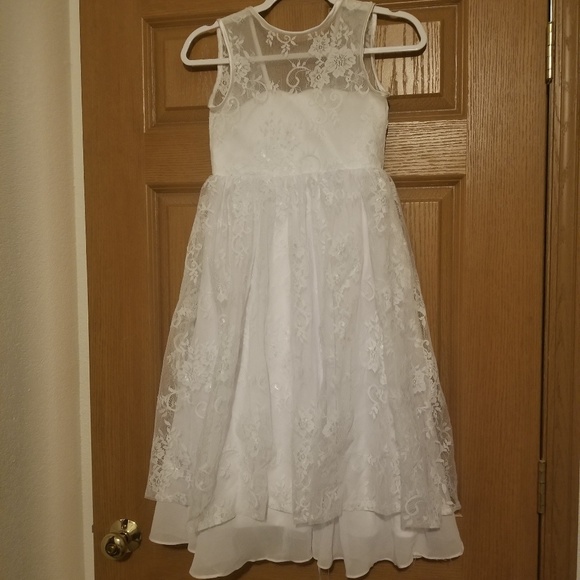 Other - Handmade white flower girls dress